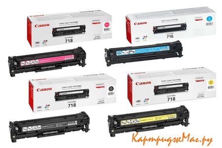 Заправка картриджа Canon Cartridge 718Bk