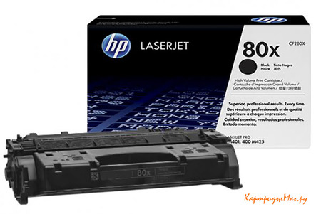 Заправка картриджа HP CF280X