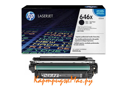 Заправка картриджа HP CE264X 646X