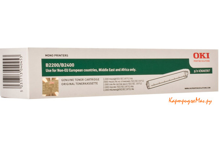 Заправка картриджа Oki 43640307