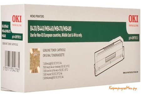 Заправка картриджа Oki 43979211